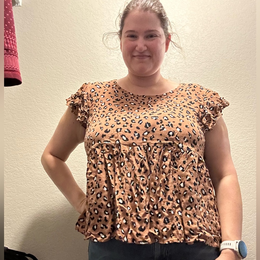 Chic Soul Leopard Top 1X